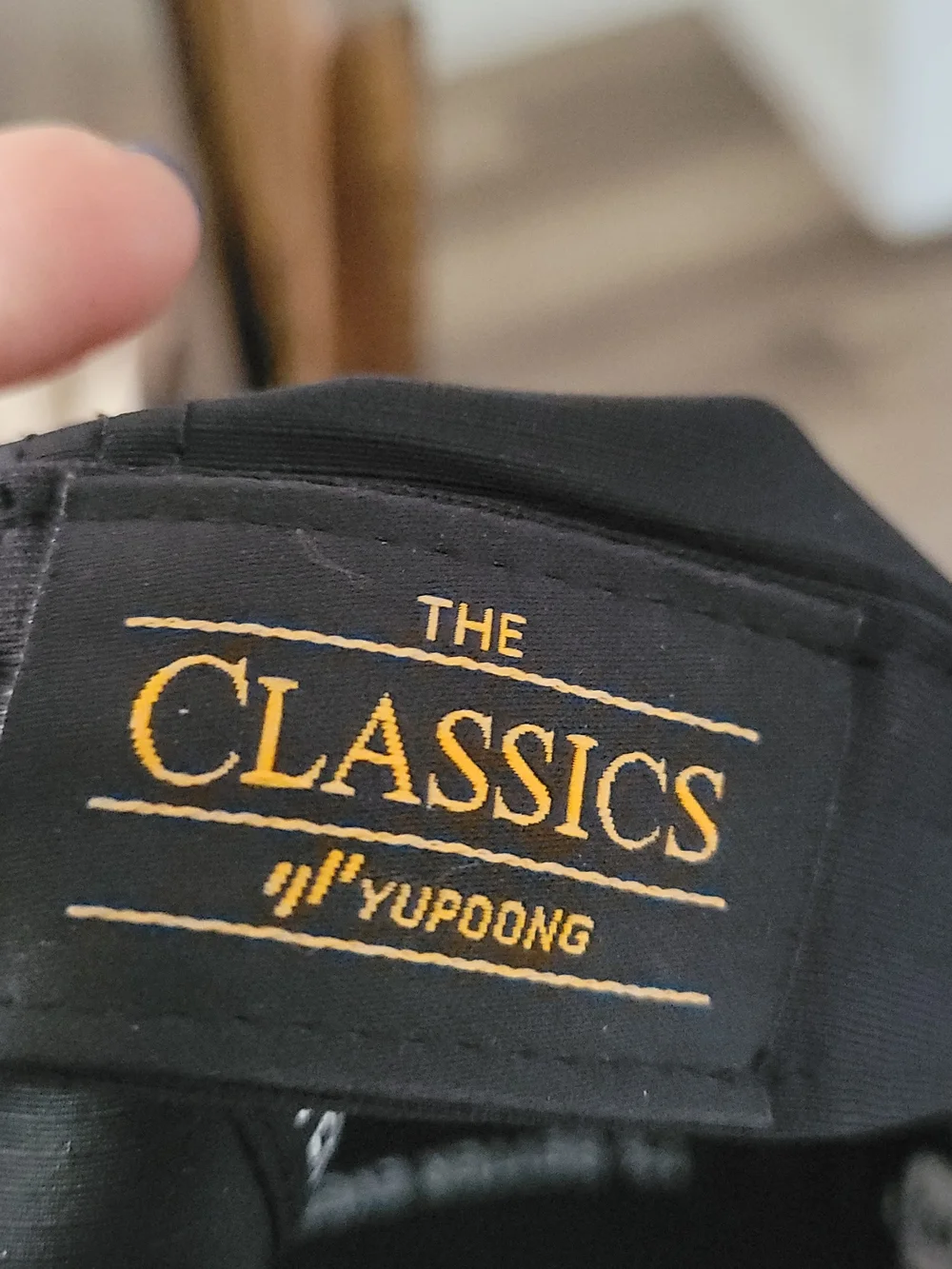 Black Embroidered Train Cap